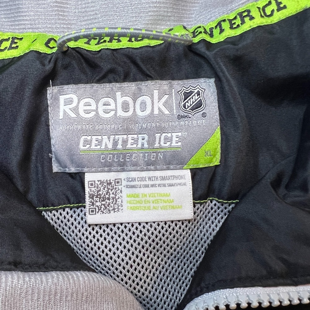 Reebok NHL Center Ice KineticFit Jacket Mens XL Black Hockey Windbreaker Rink - Picture 3 of 13